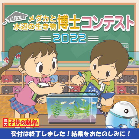 夏休み自由研究「Hikari メダカと水辺の生き物博士コンテスト2022」