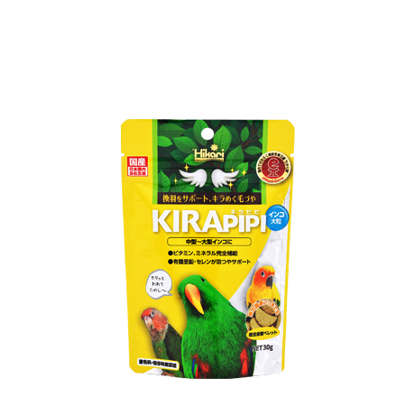 キラピピ インコ中粒300g/フード 餌 えさ エサ ペレット 無添加