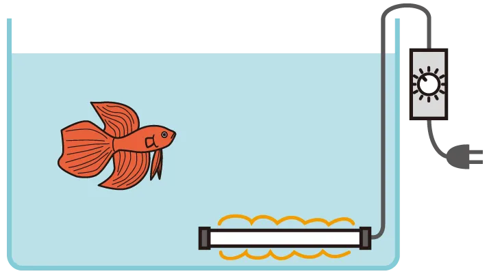 サーモスタット付き観賞魚用ヒーター