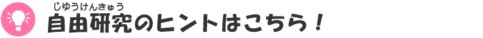 自由研究のヒントはこちら!