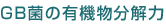 GB菌の有機物分解力