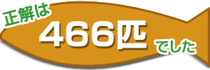 正解は466匹でした