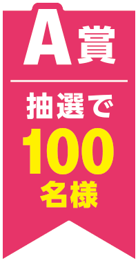 A賞 抽選で100名様