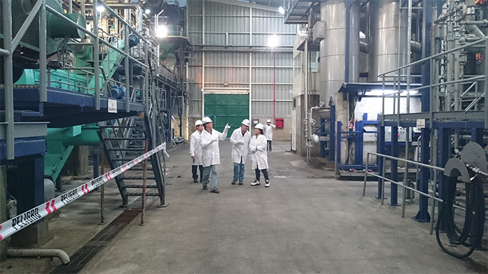 ペルーの大手魚粉工場